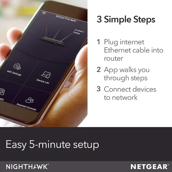 NETGEAR Nighthawk Smart Wi-Fi wireless Router - Picture 6 of 7